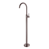Nero Dolce Floor Mounted Bath Filler Mixer - Brushed Bronze